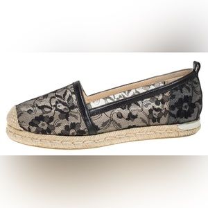 Stuart Weitzman Meshuga Lace Espadrille Flat SIZE 12 NEVER WORN